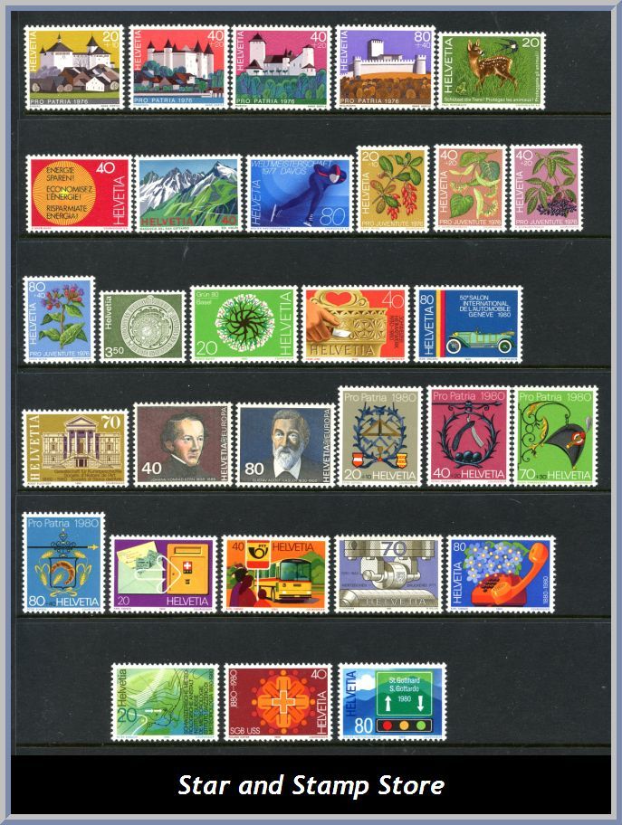 Schweiz | Lot felfria märken